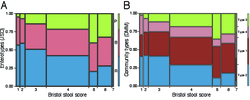 Figure S6 – Enterotypes distribution over BSS scores
